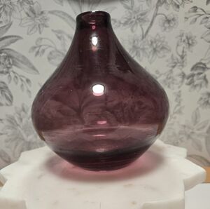 Elegant Purple Glass Vase